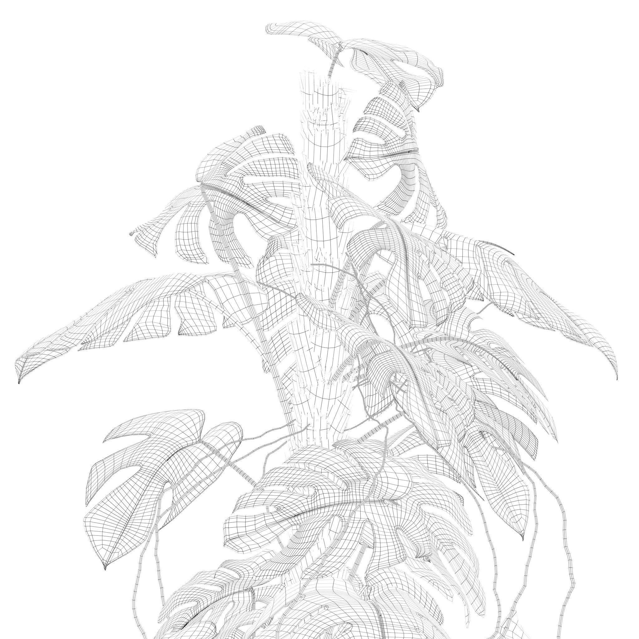 20 Photorealistic Flowers for Interiors - set 201 203 207 211 3D Model Collection_79