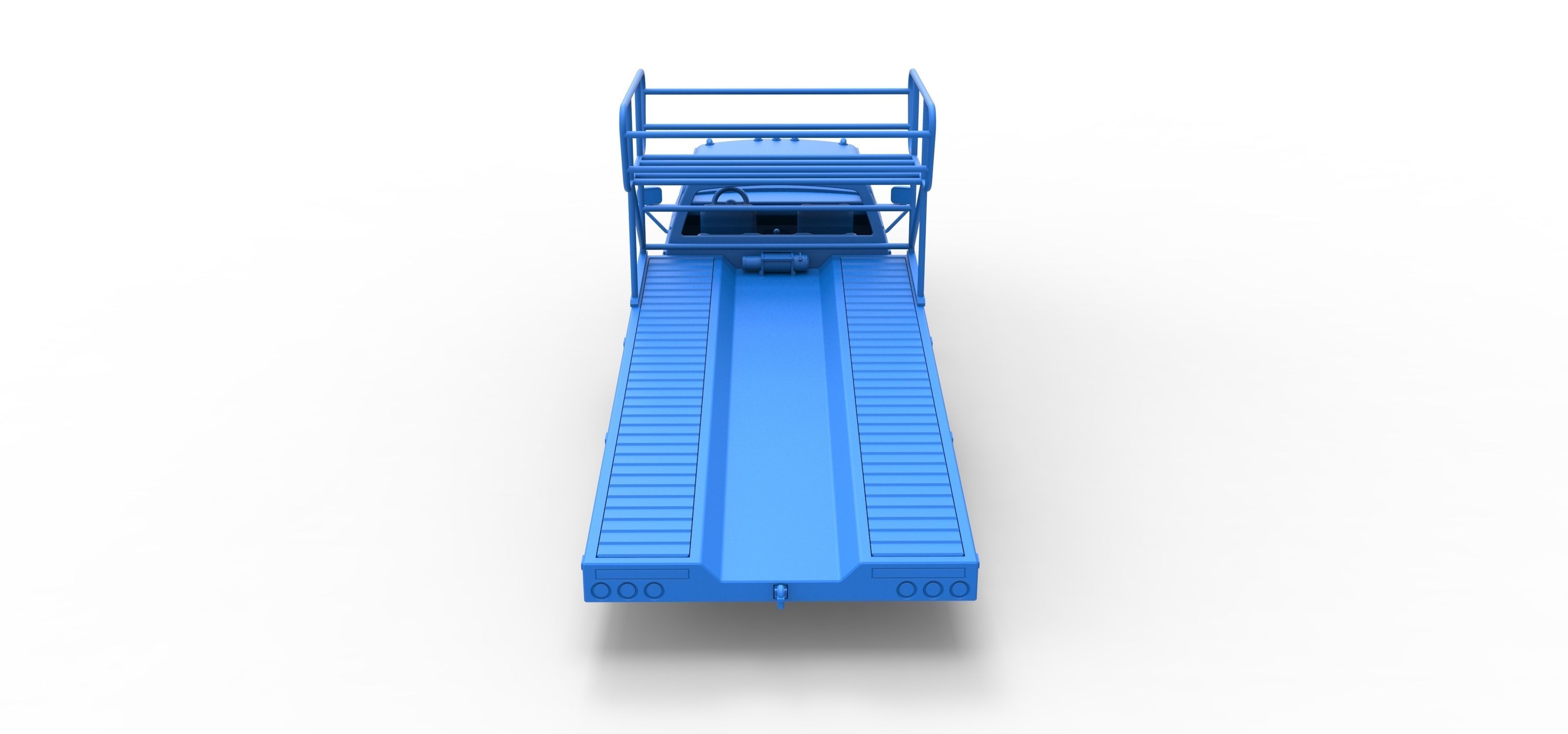 Vintage Transporter truck for Race car Version 2 Scale 1 to 25 3D print model_50