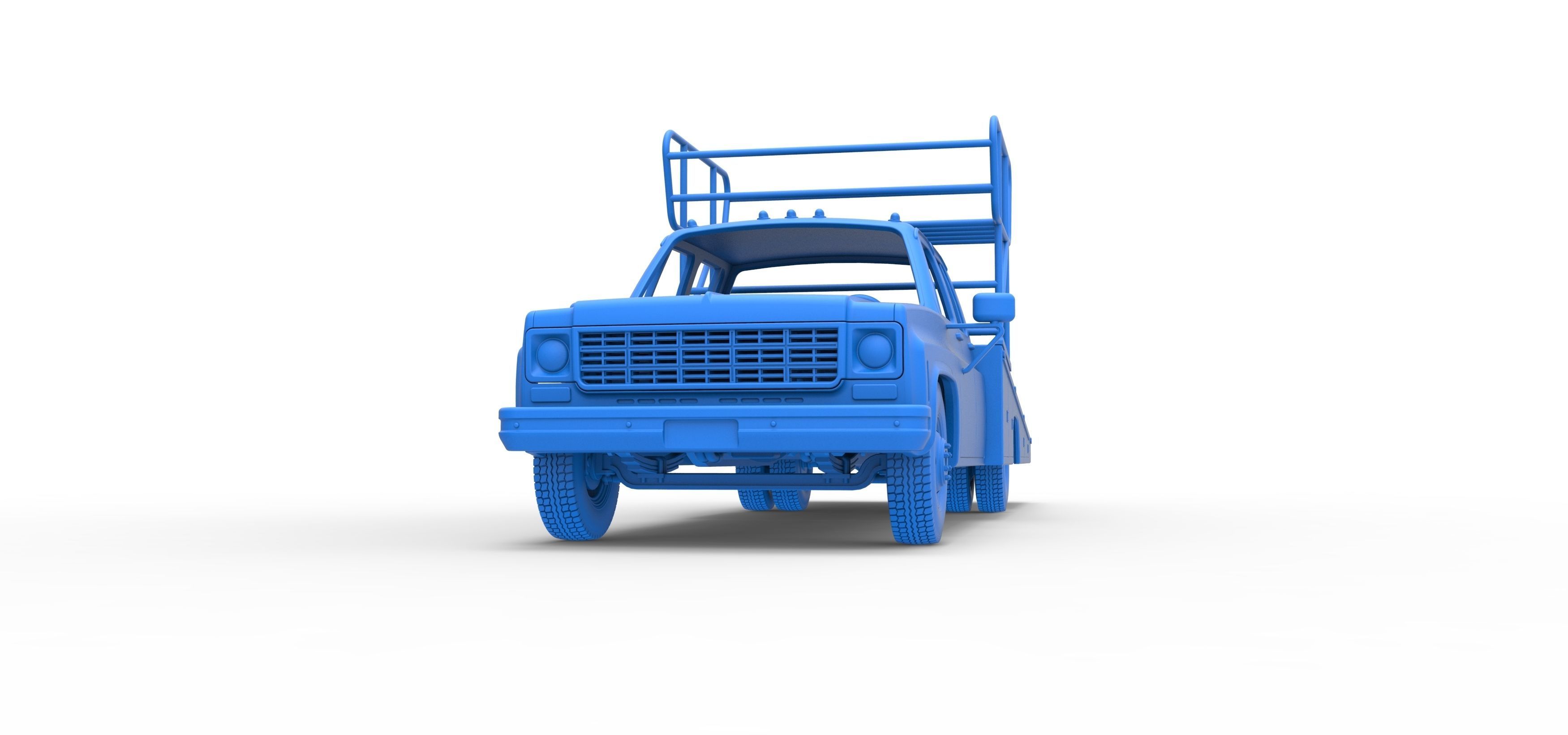 Vintage Transporter truck for Race car Version 2 Scale 1 to 25 3D print model_39