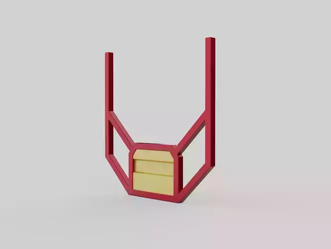 Back cab truck panel 3D model