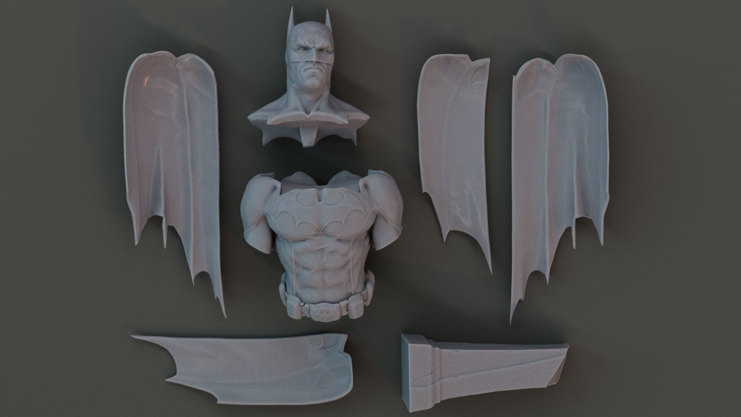 Batman Bust  3D print model_3
