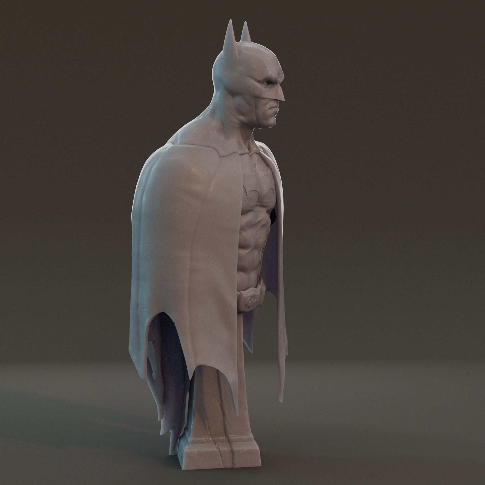 Batman Bust  3D print model_4