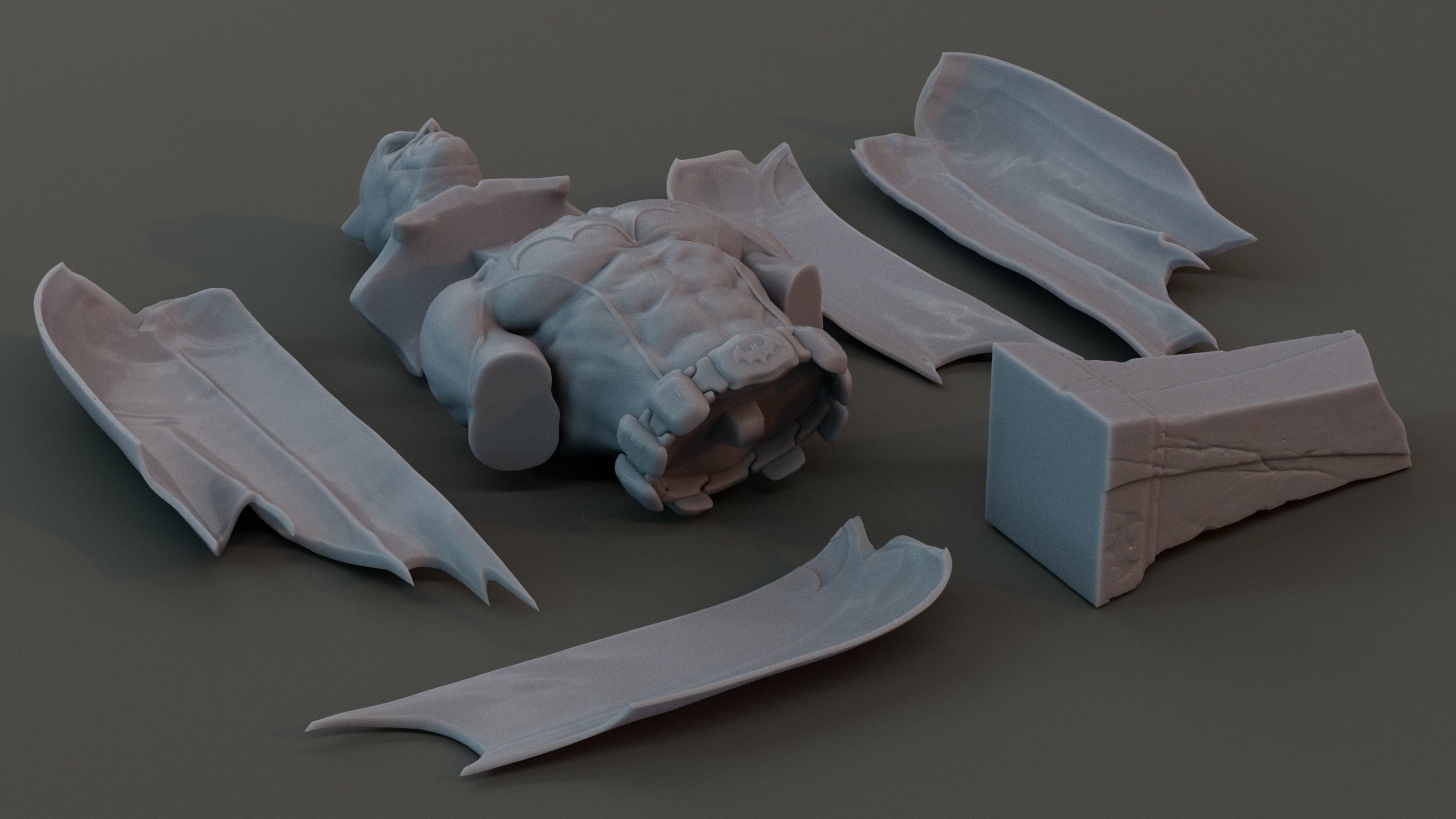 Batman Bust  3D print model_2