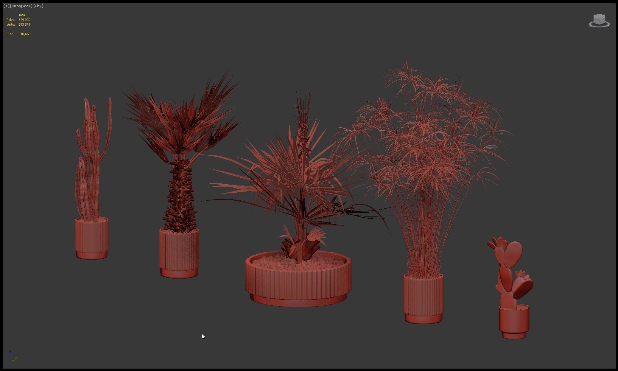 20 Photorealistic Flowers for Interiors - set 201 203 209 218 3D Model Collection_91