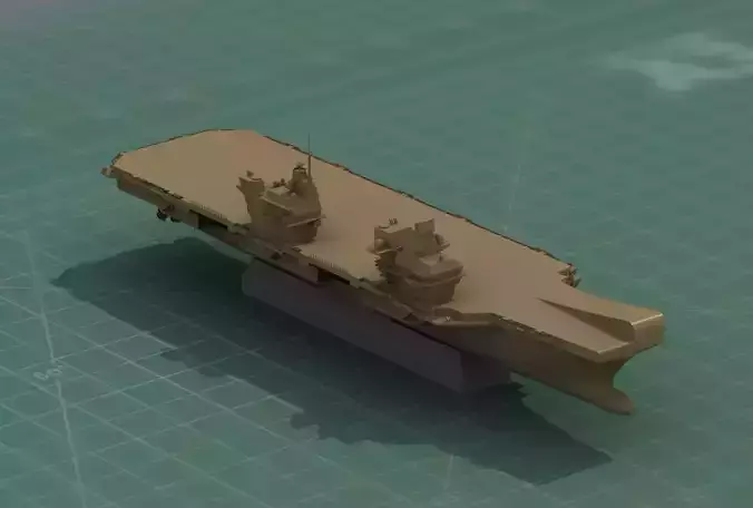 HMS Prince of Wales Aircraft Carrier 3D Print STL Model
