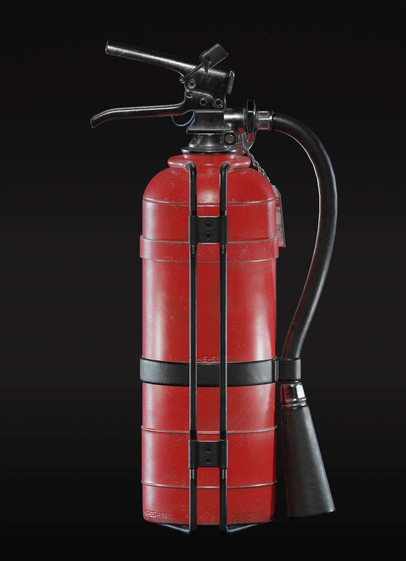 Fire extinguisher  3D model_2