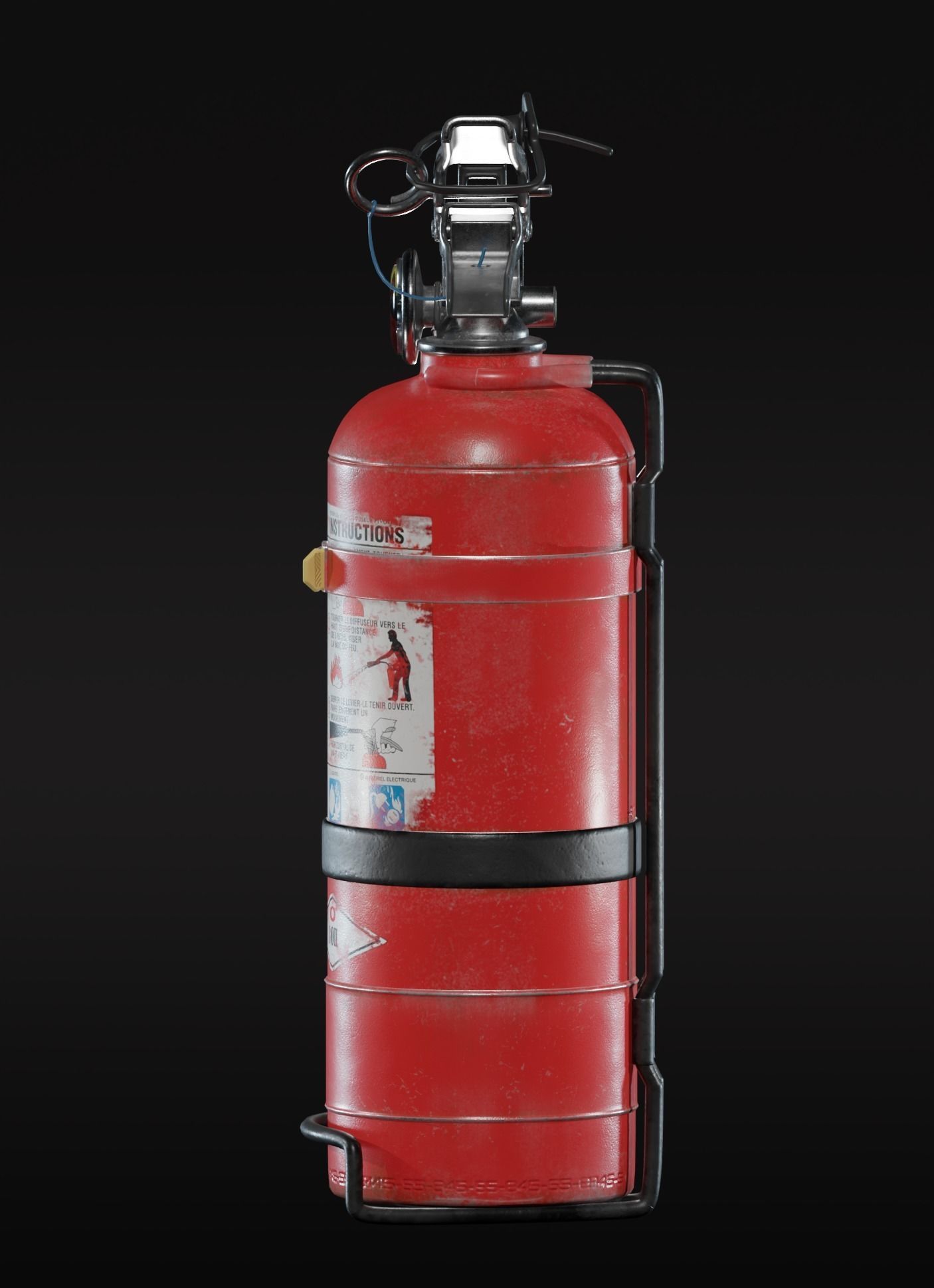 Fire extinguisher  3D model_1