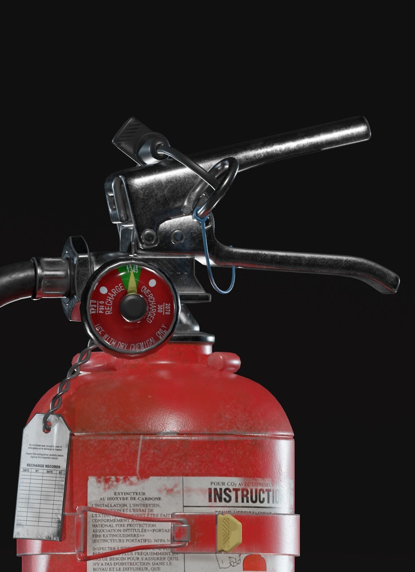 Fire extinguisher  3D model_4