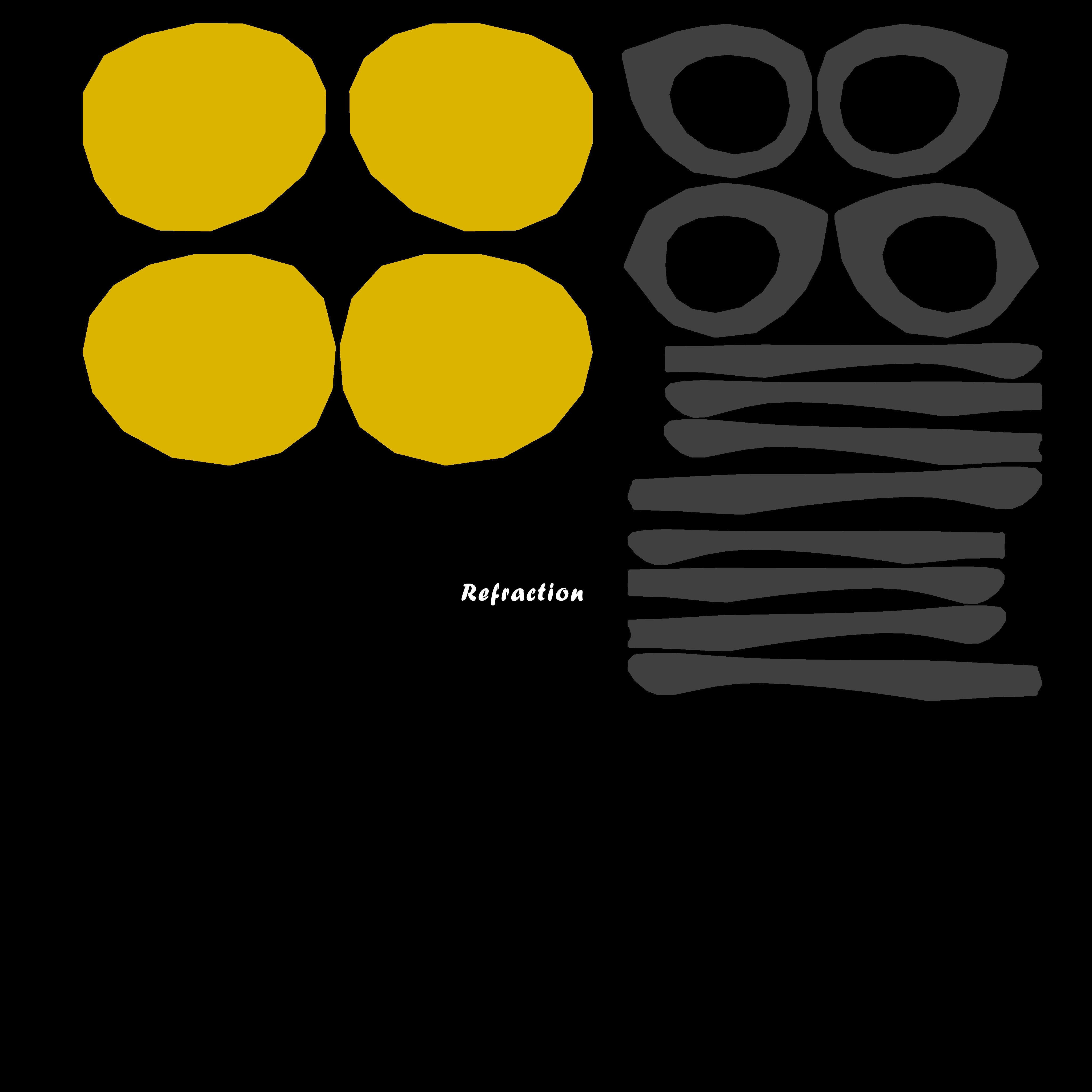 Womens Sunglasses Low-poly 3D model_15