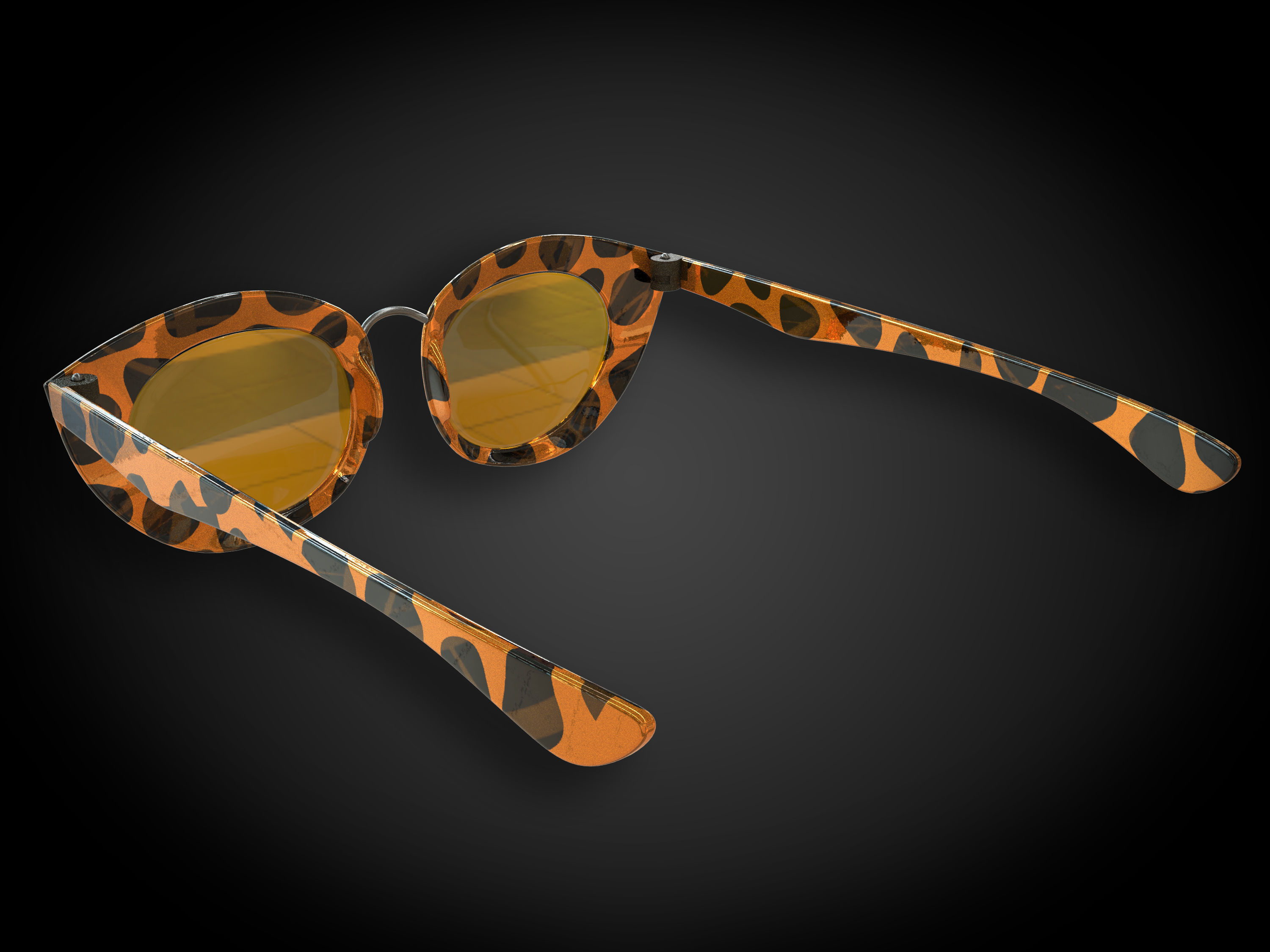 Womens Sunglasses Low-poly 3D model_4