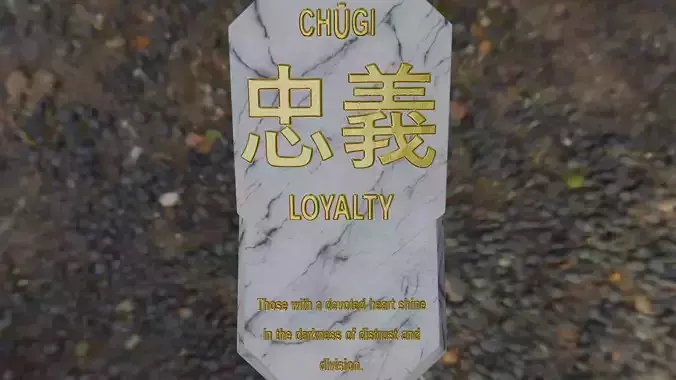 Motivational tablet with message about loylaty