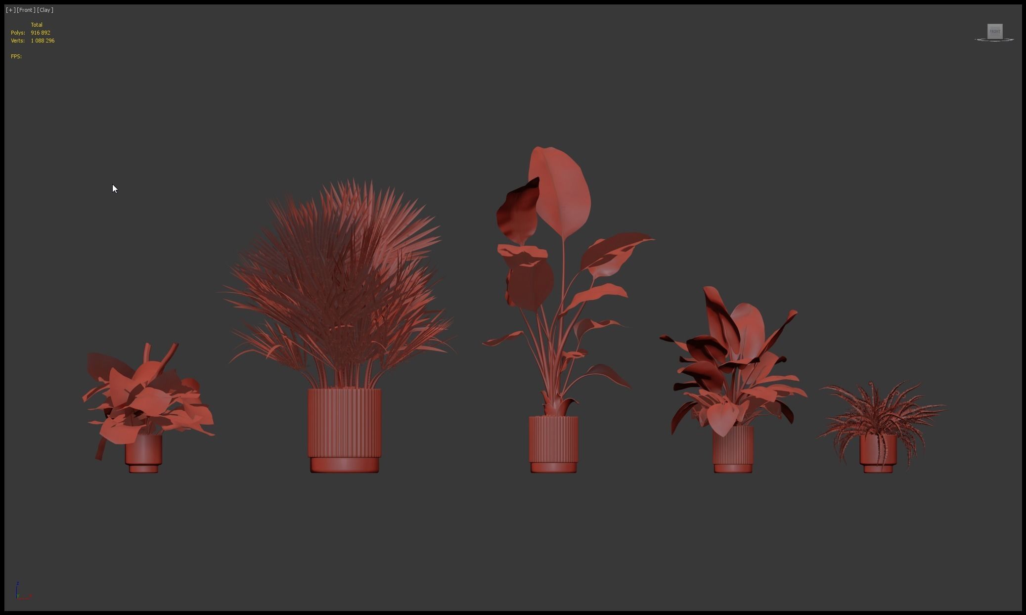 20 Photorealistic Flowers for Interiors - set 201 205 207 219 3D Model Collection_59