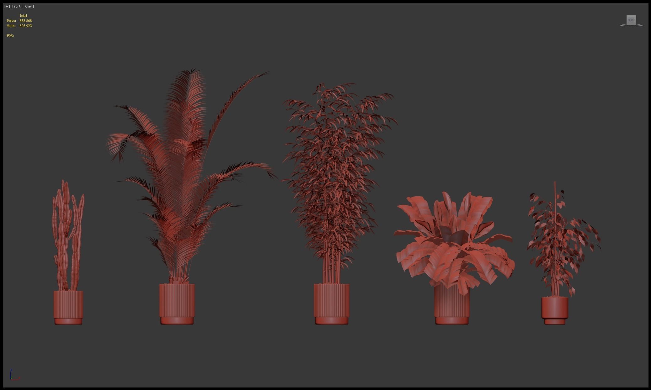 20 Photorealistic Flowers for Interiors - set 201 205 207 219 3D Model Collection_45