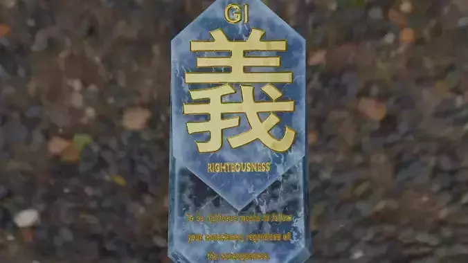 Motivational tablet with message about righteousness