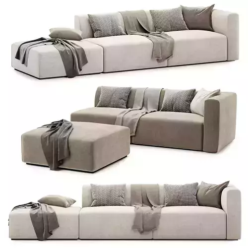 match sofa set 03 3D model