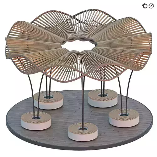 Pergola 2 3D model