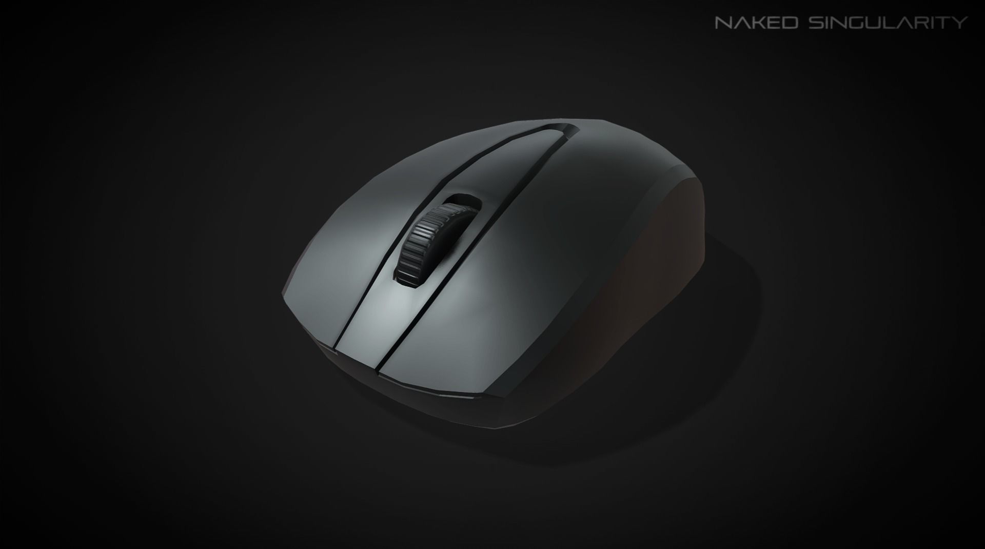 Mouse and Keyboard - Computer electronic Low-poly 3D model_4