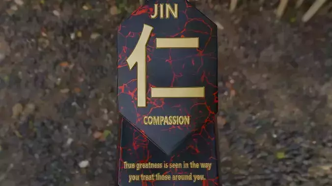 Motivational tablet with message about compassion