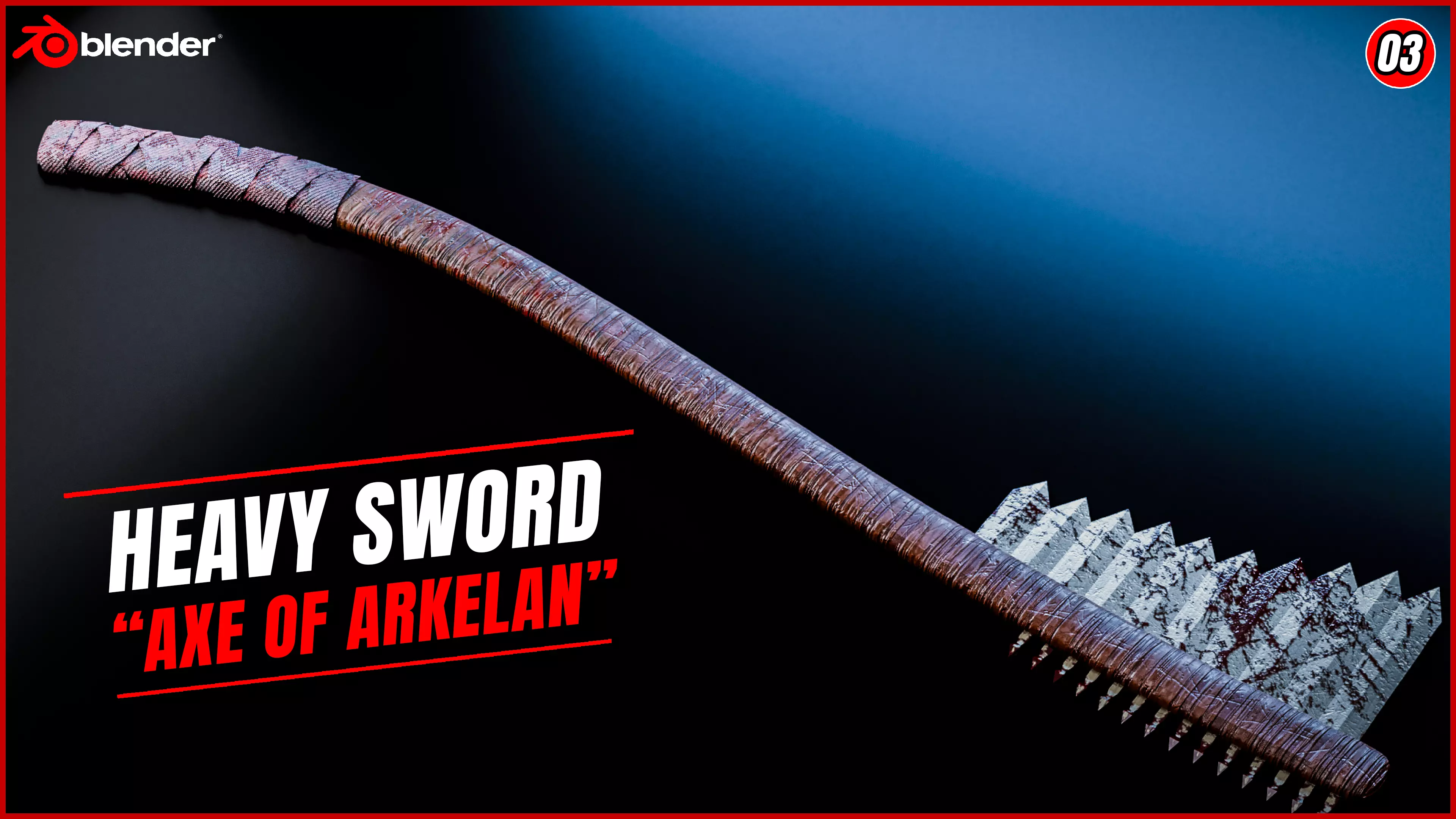 SWORD LOW POLY AXE OF ARKELAN Low-poly 3D model