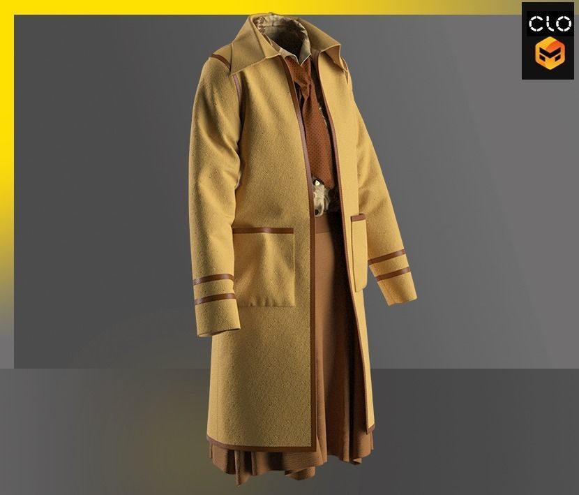 Female Outfit 3D model_5