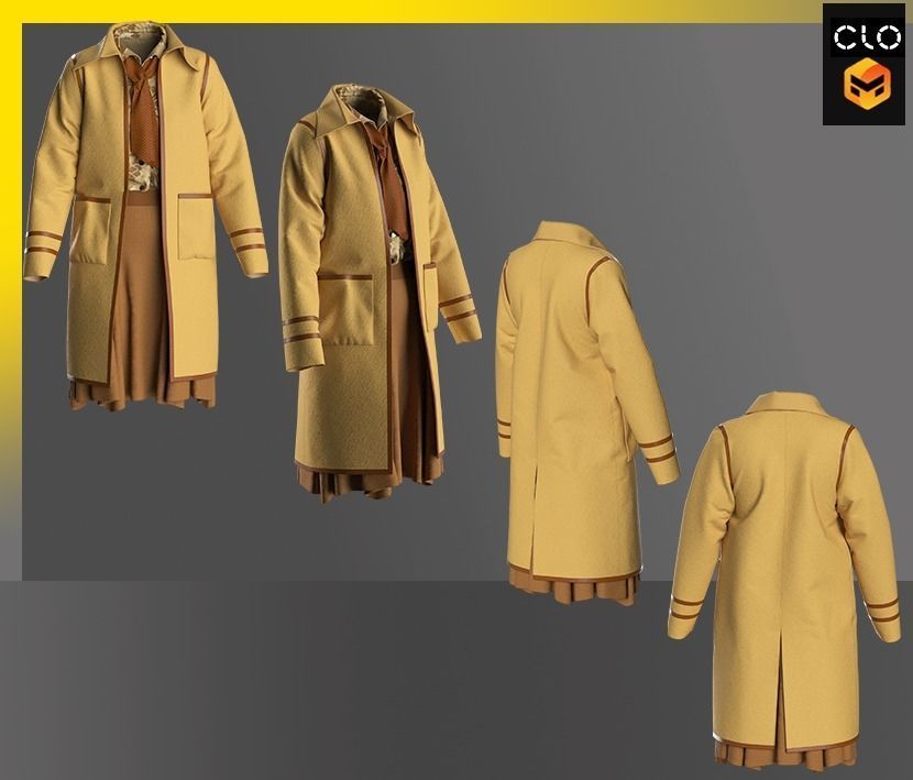 Female Outfit 3D model_1