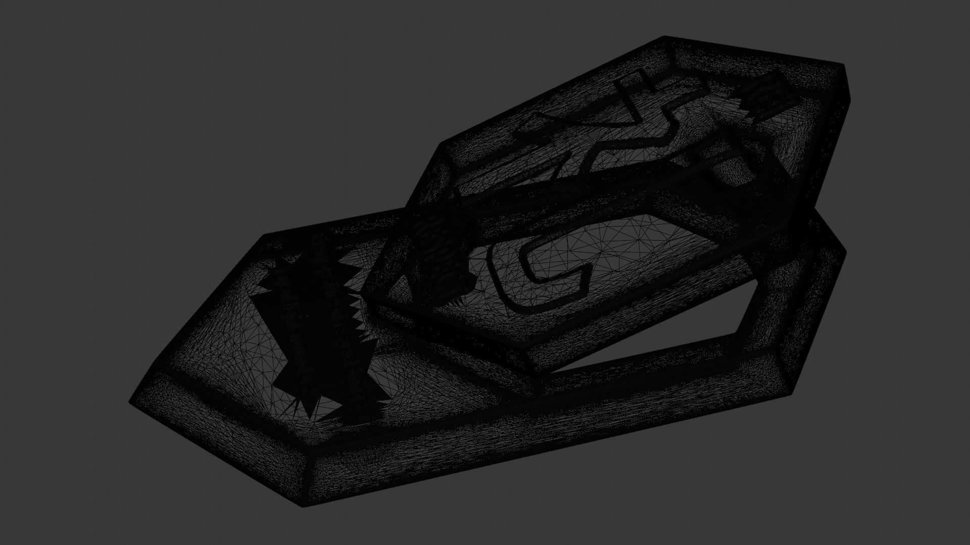 Hexagonal tablet with motivational message about respect 3D print model_5