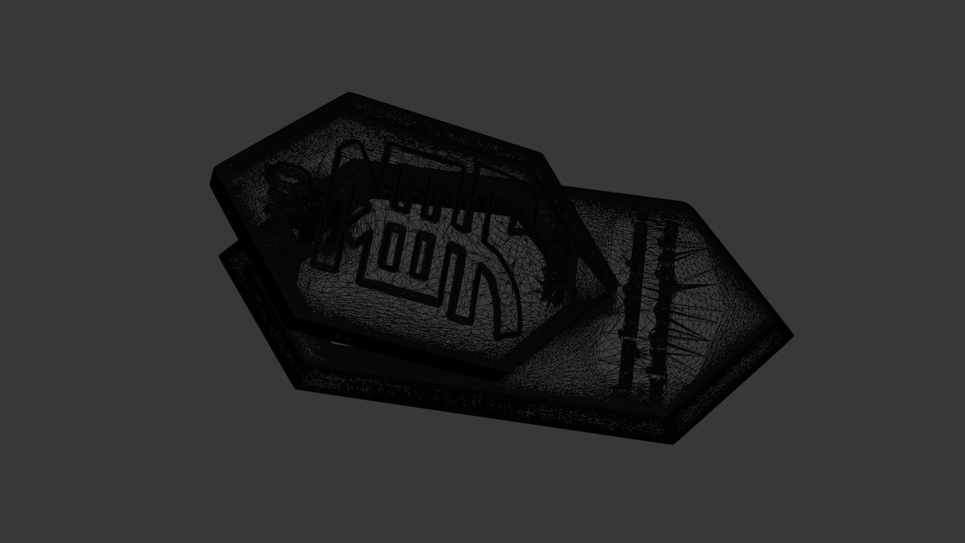 Tablet with motivational message about courage 3D print model_4