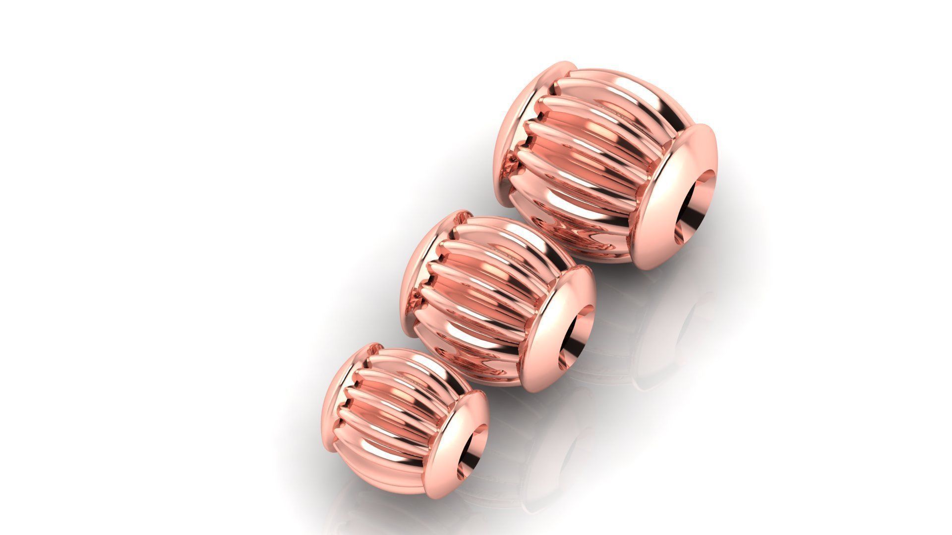 50 UNIQUE DESIGN OF 150 beads or balls or jewelry accessories 3D Model Collection_25