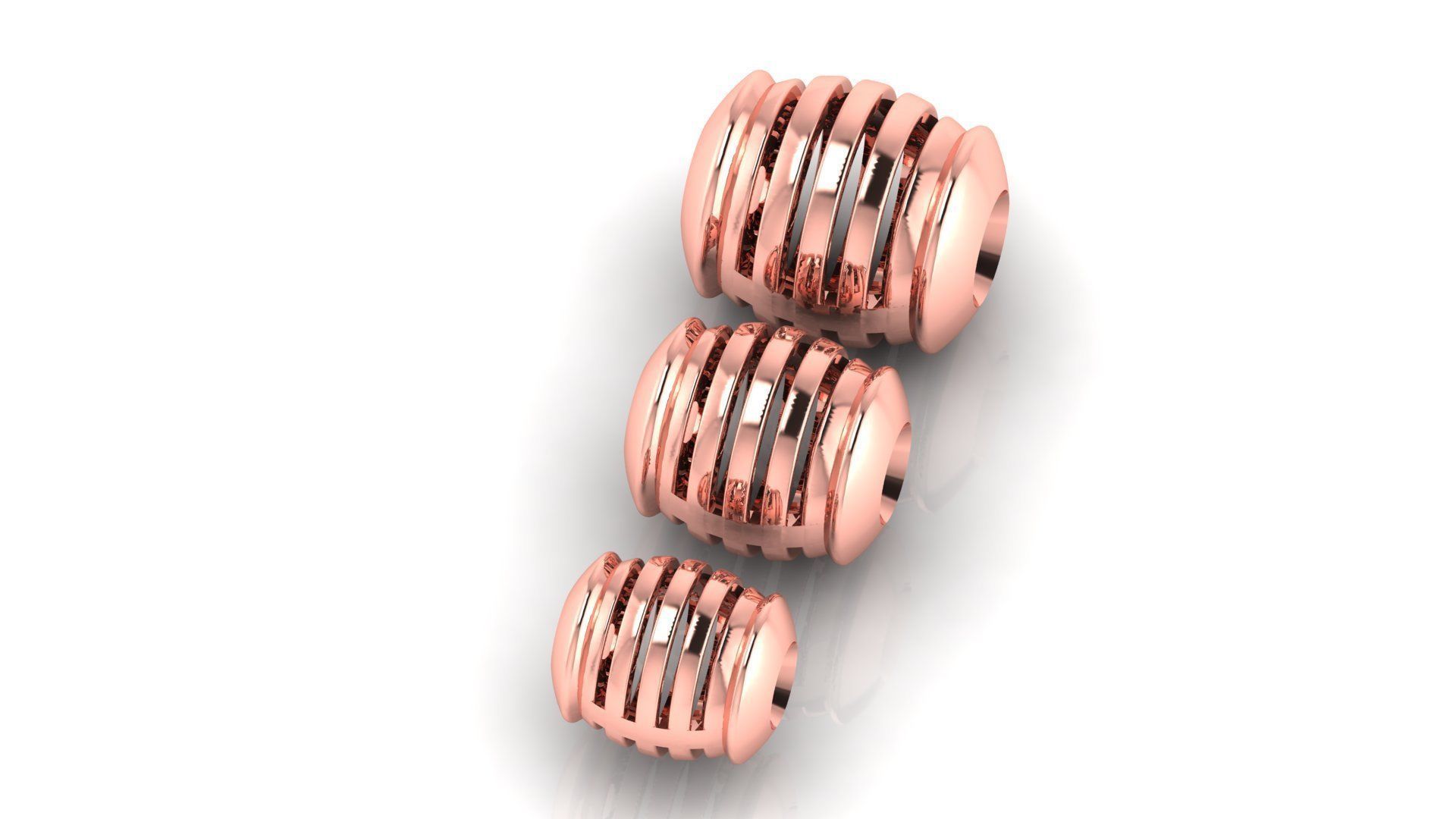 50 UNIQUE DESIGN OF 150 beads or balls or jewelry accessories 3D Model Collection_9