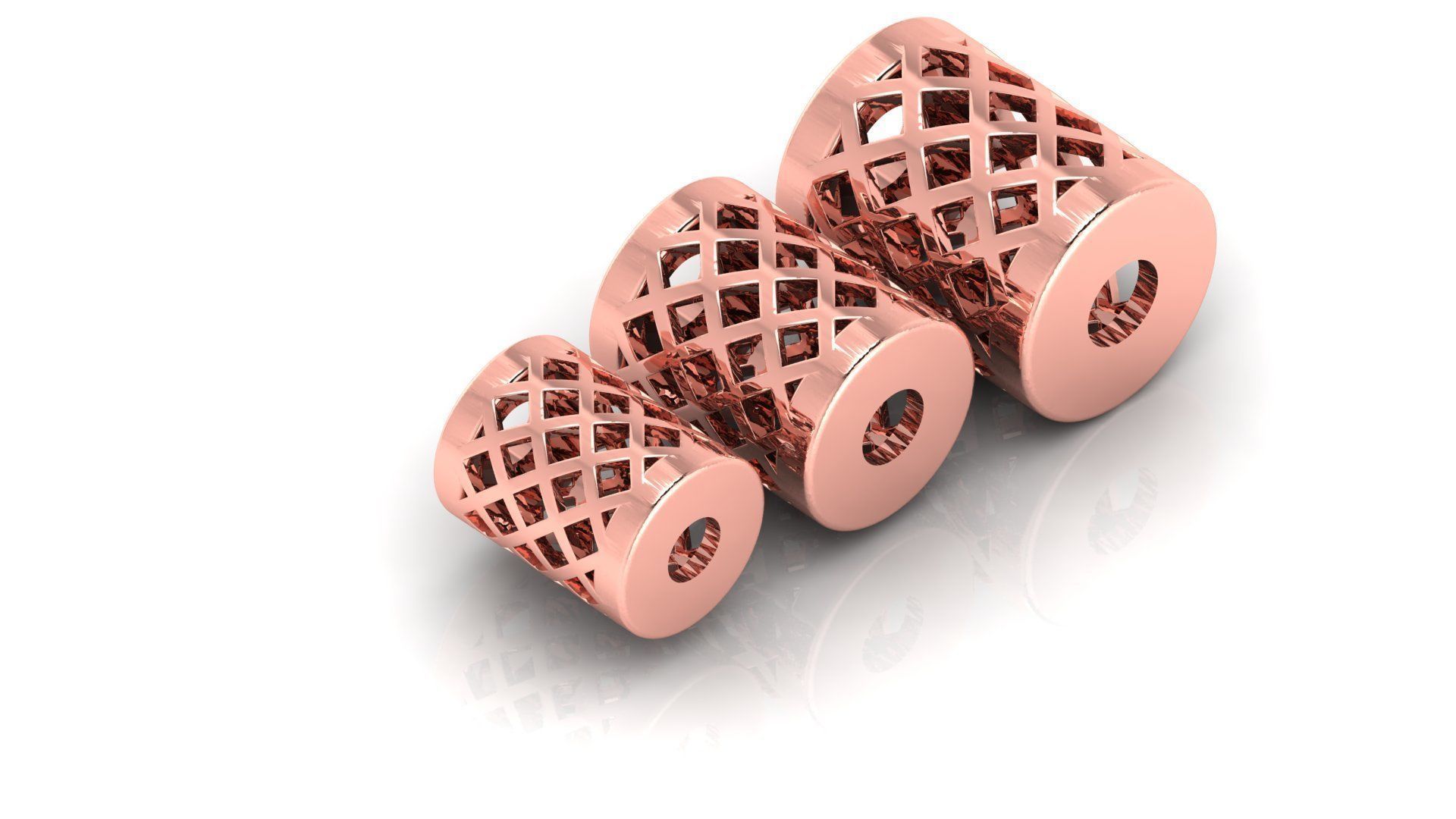 50 UNIQUE DESIGN OF 150 beads or balls or jewelry accessories 3D Model Collection_40