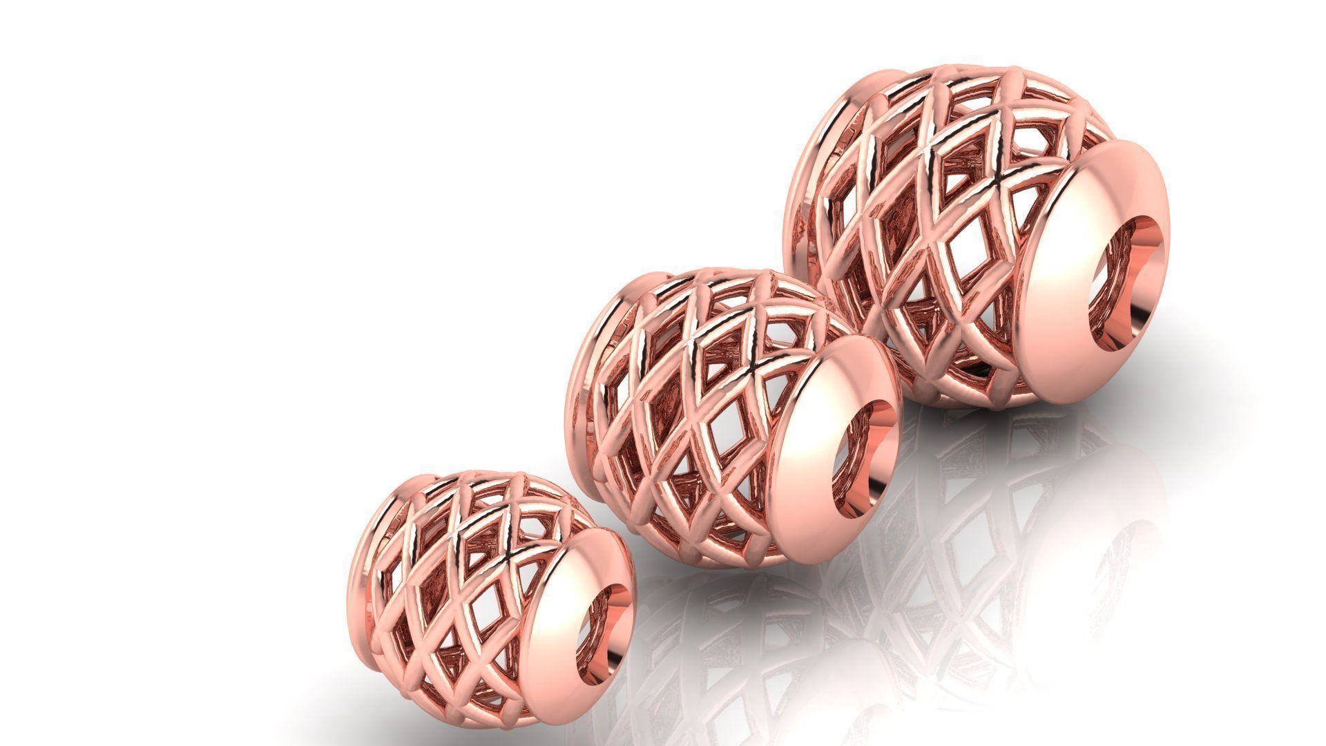 50 UNIQUE DESIGN OF 150 beads or balls or jewelry accessories 3D Model Collection_7