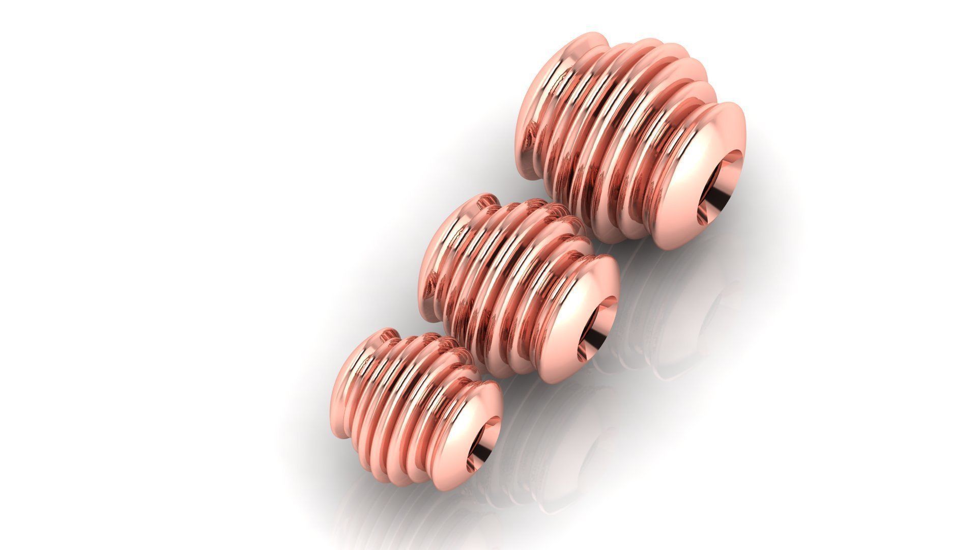 50 UNIQUE DESIGN OF 150 beads or balls or jewelry accessories 3D Model Collection_26