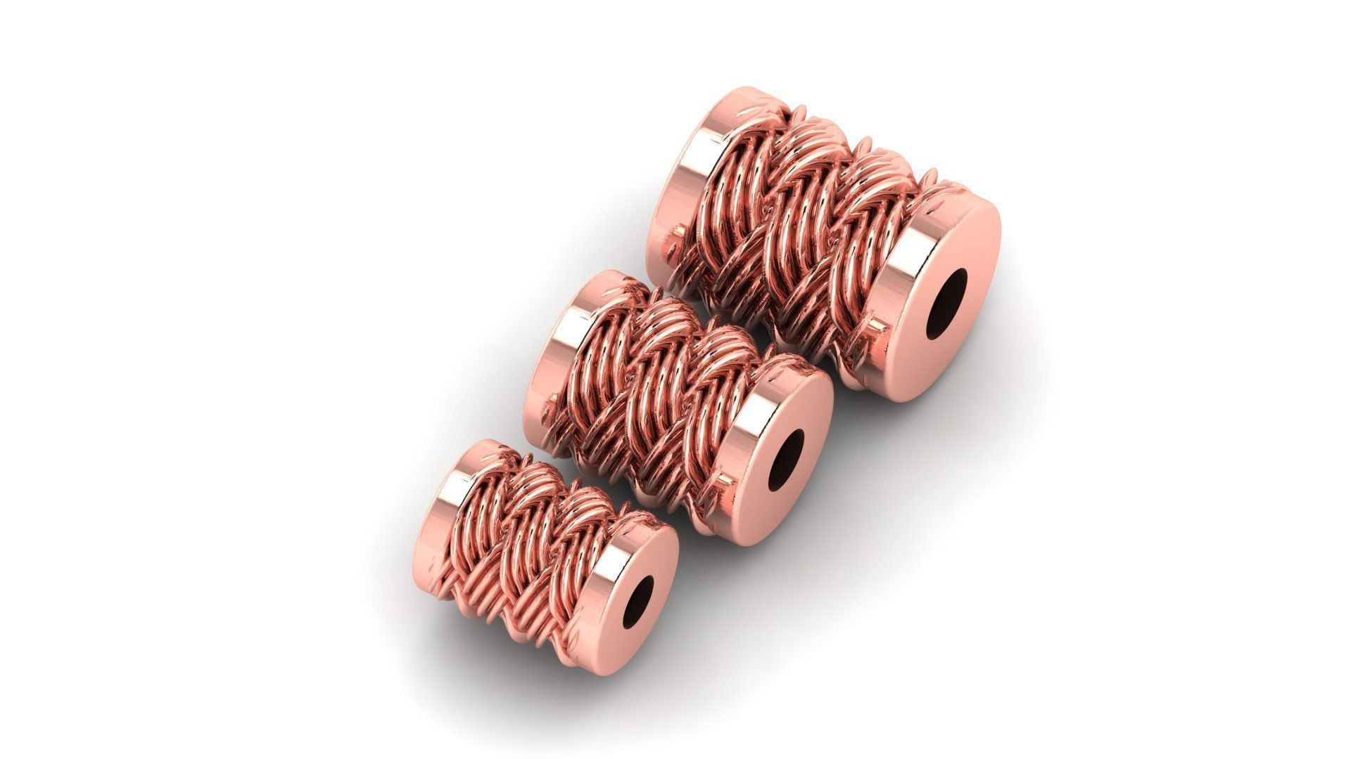 50 UNIQUE DESIGN OF 150 beads or balls or jewelry accessories 3D Model Collection_38