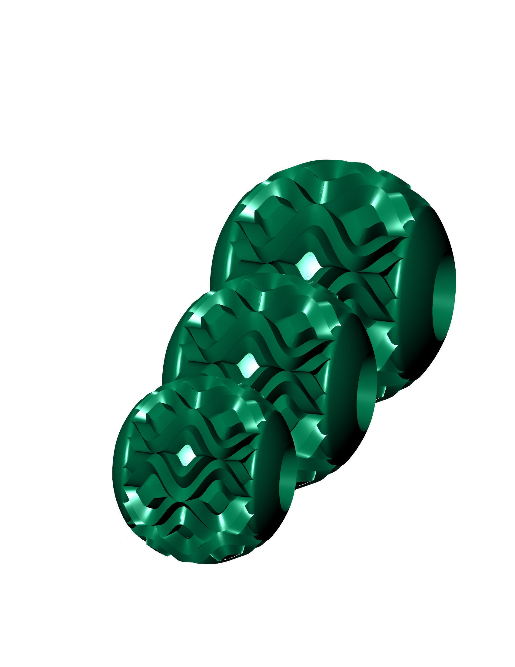 50 UNIQUE DESIGN OF 150 beads or balls or jewelry accessories 3D Model Collection_35