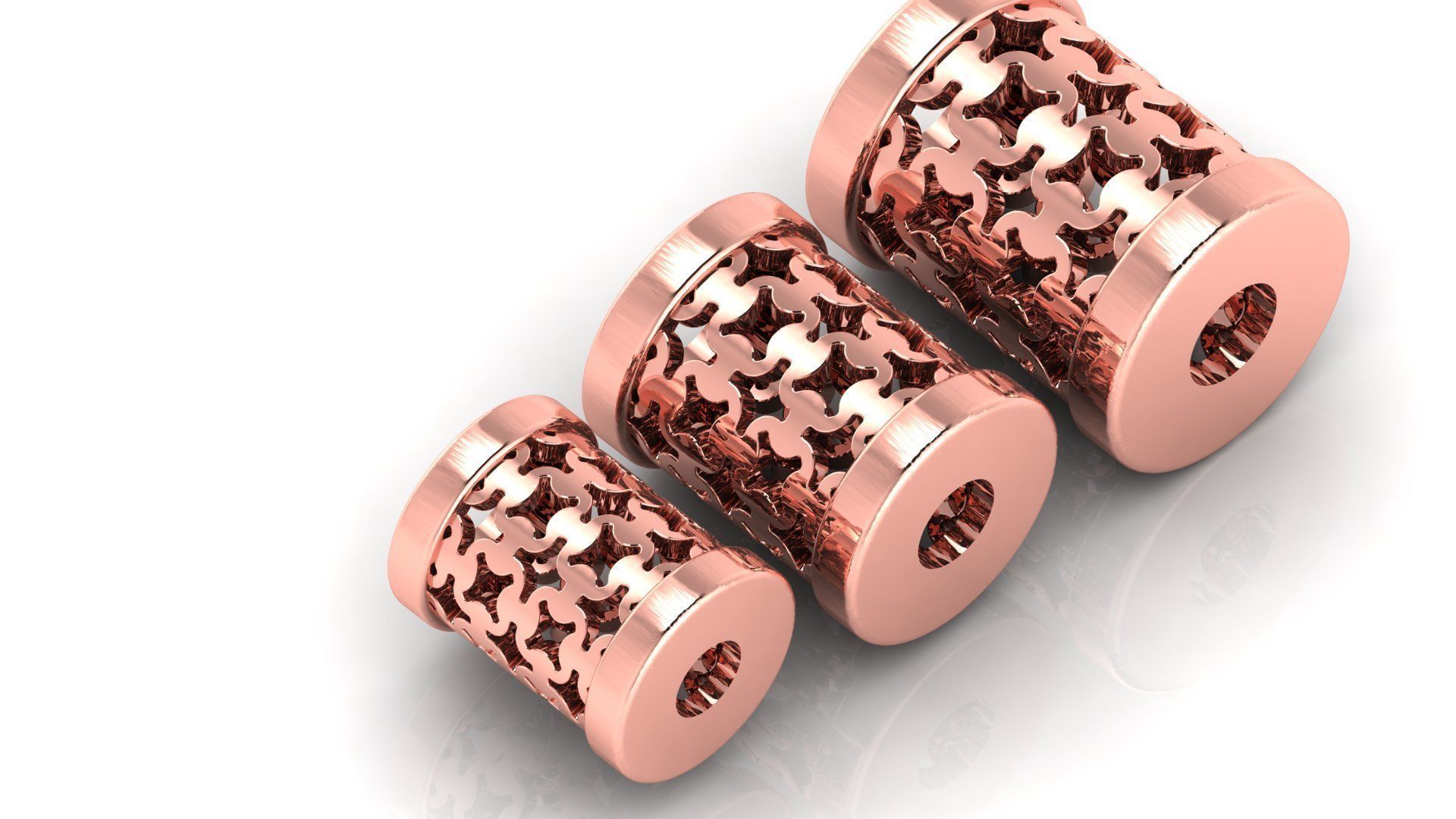 50 UNIQUE DESIGN OF 150 beads or balls or jewelry accessories 3D Model Collection_46