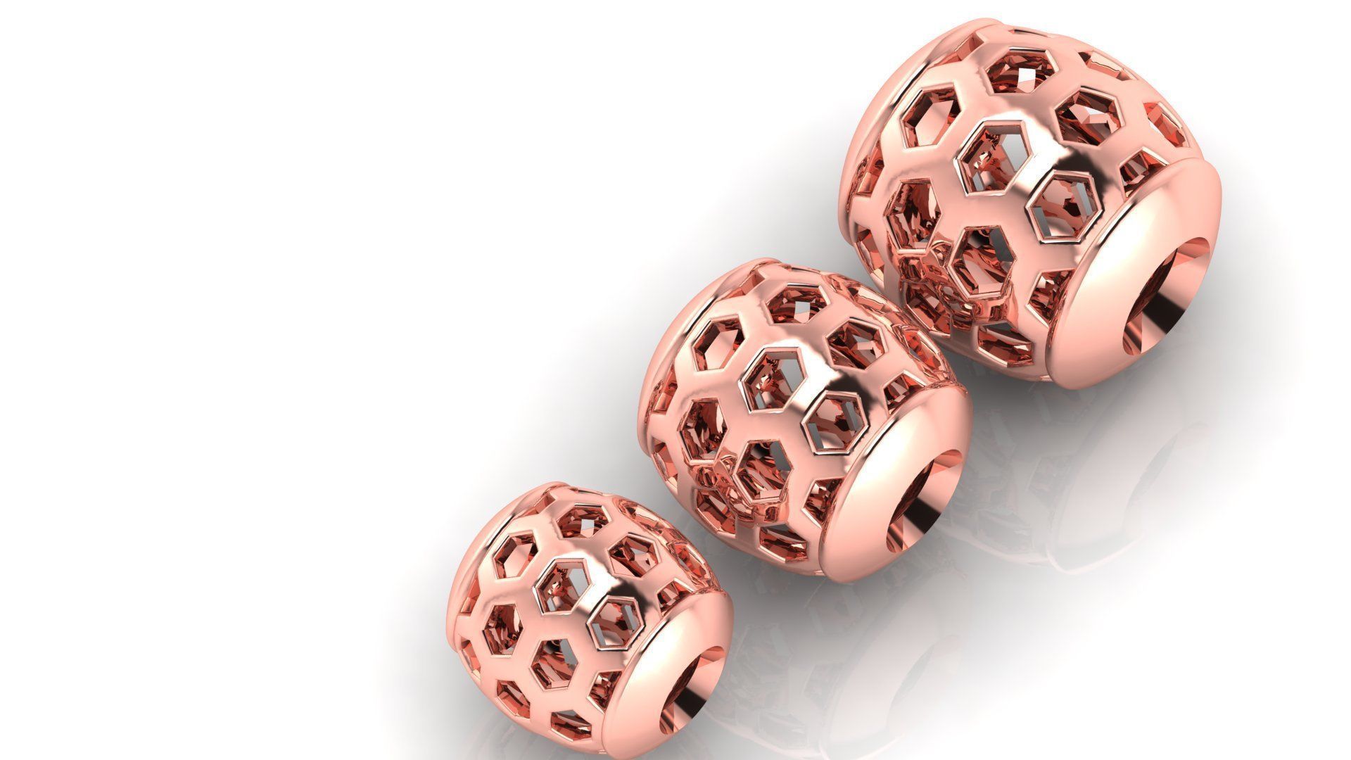 50 UNIQUE DESIGN OF 150 beads or balls or jewelry accessories 3D Model Collection_19