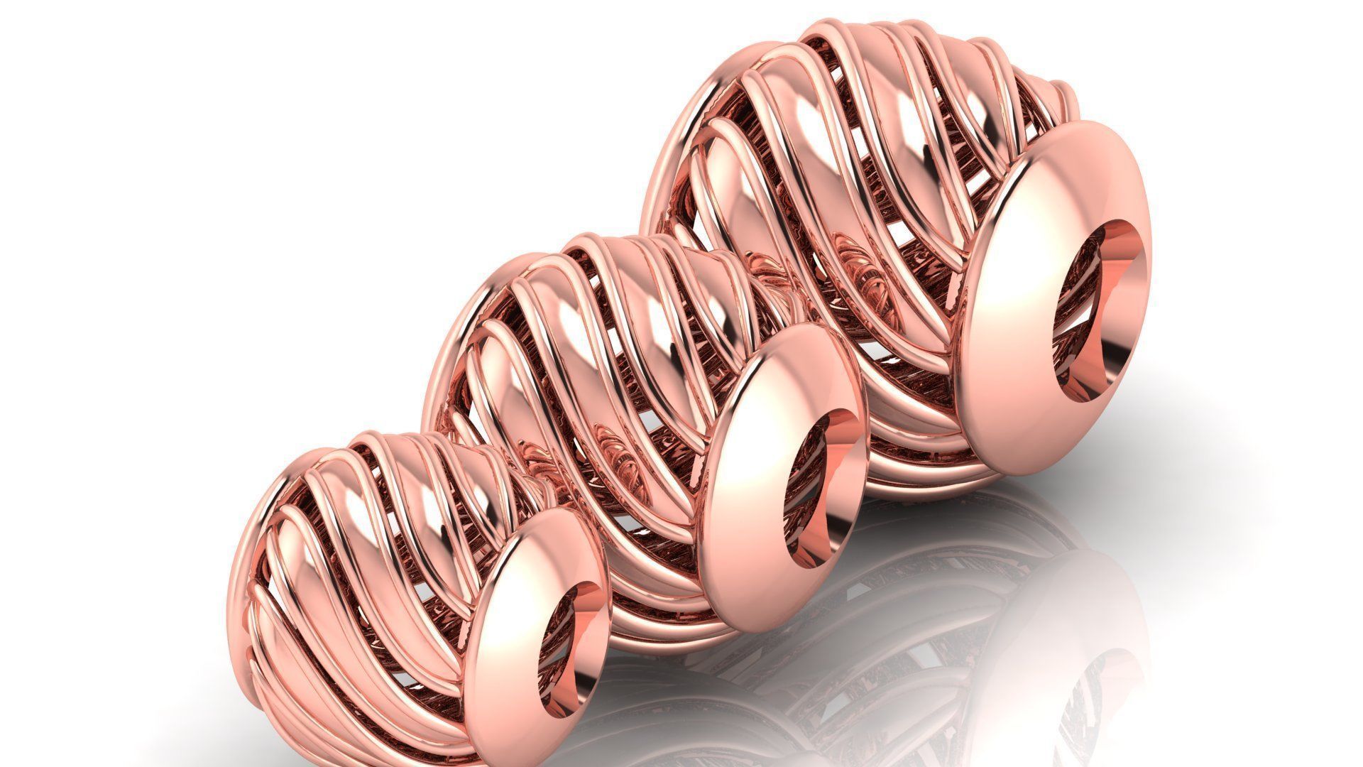 50 UNIQUE DESIGN OF 150 beads or balls or jewelry accessories 3D Model Collection_15