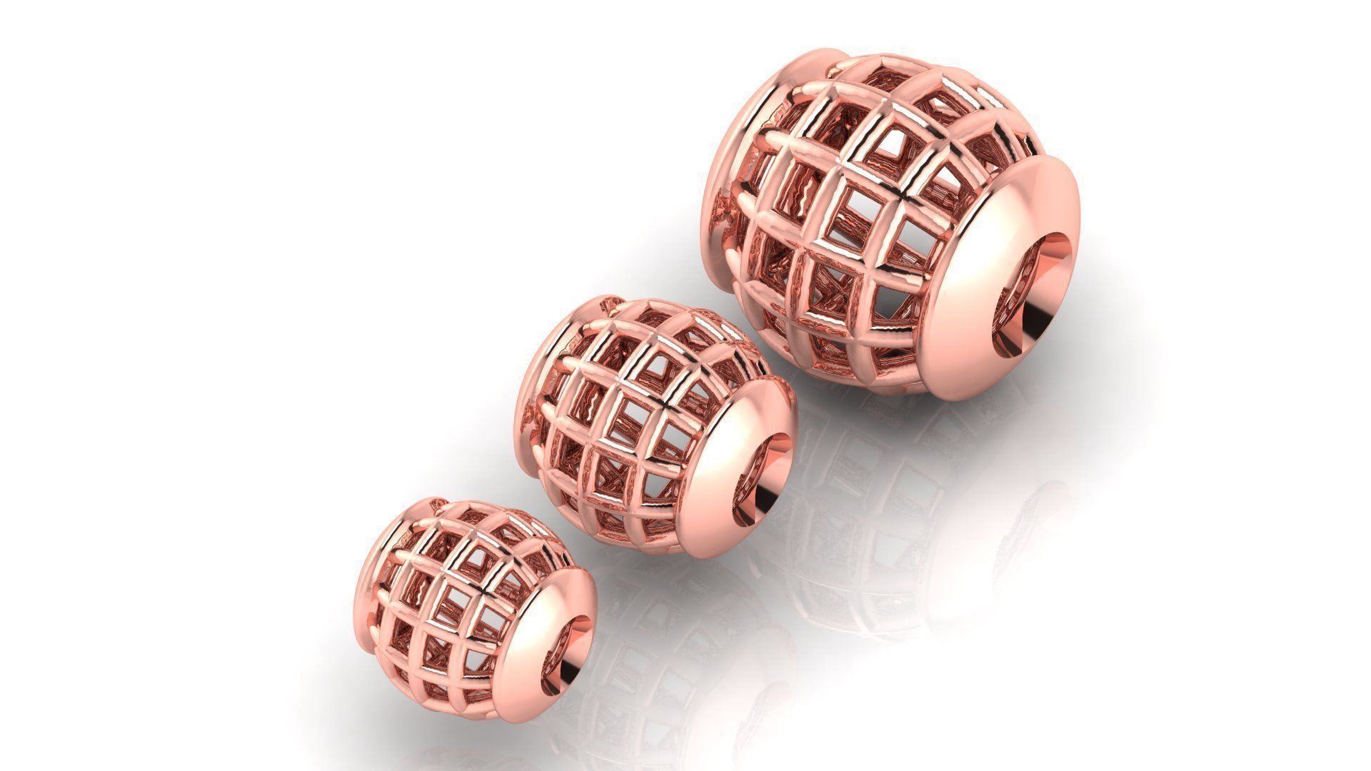 50 UNIQUE DESIGN OF 150 beads or balls or jewelry accessories 3D Model Collection_8