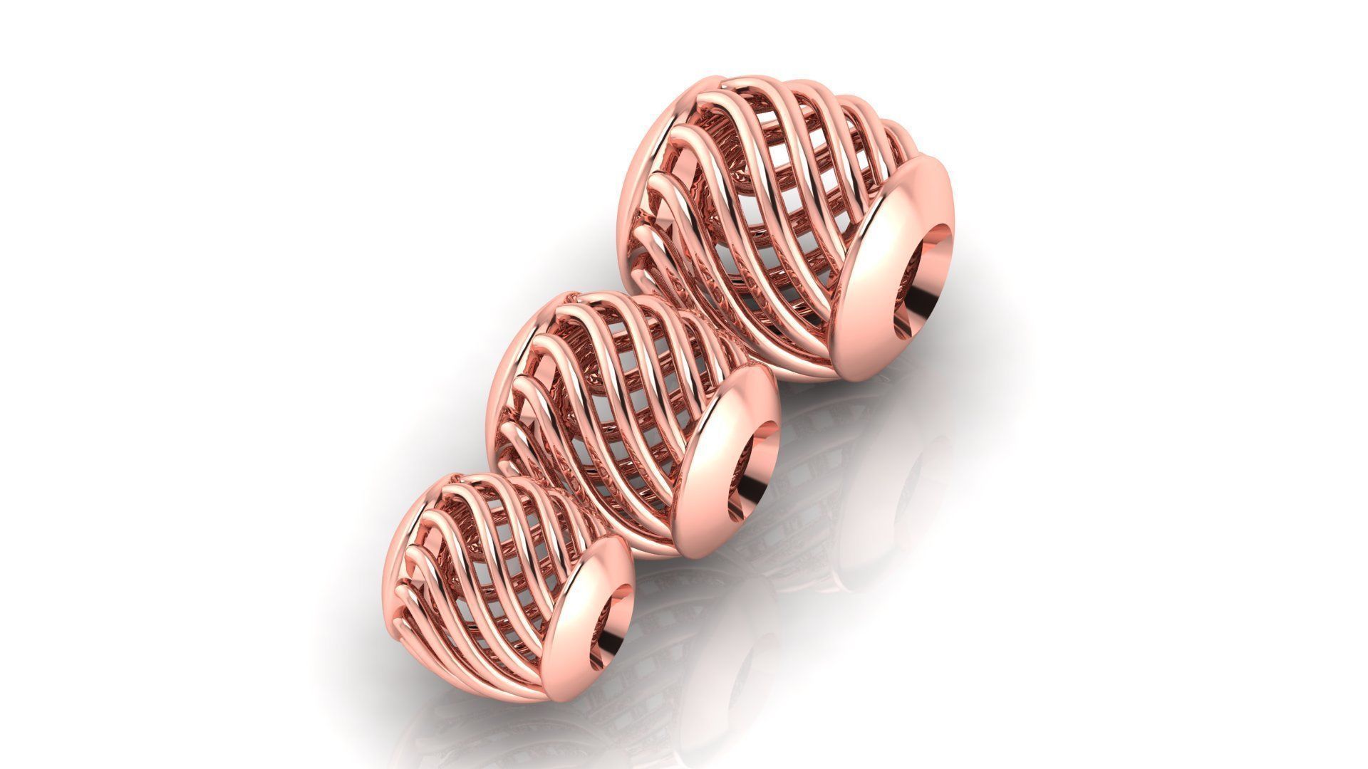 50 UNIQUE DESIGN OF 150 beads or balls or jewelry accessories 3D Model Collection_10