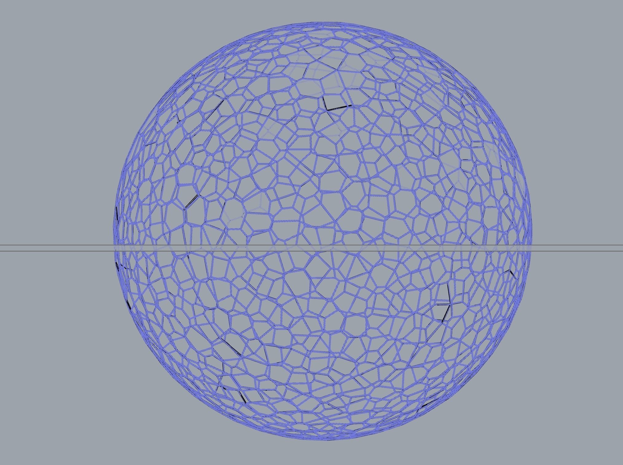 Voronoi Dome 3D model_5
