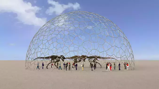 Voronoi Dome 3D model