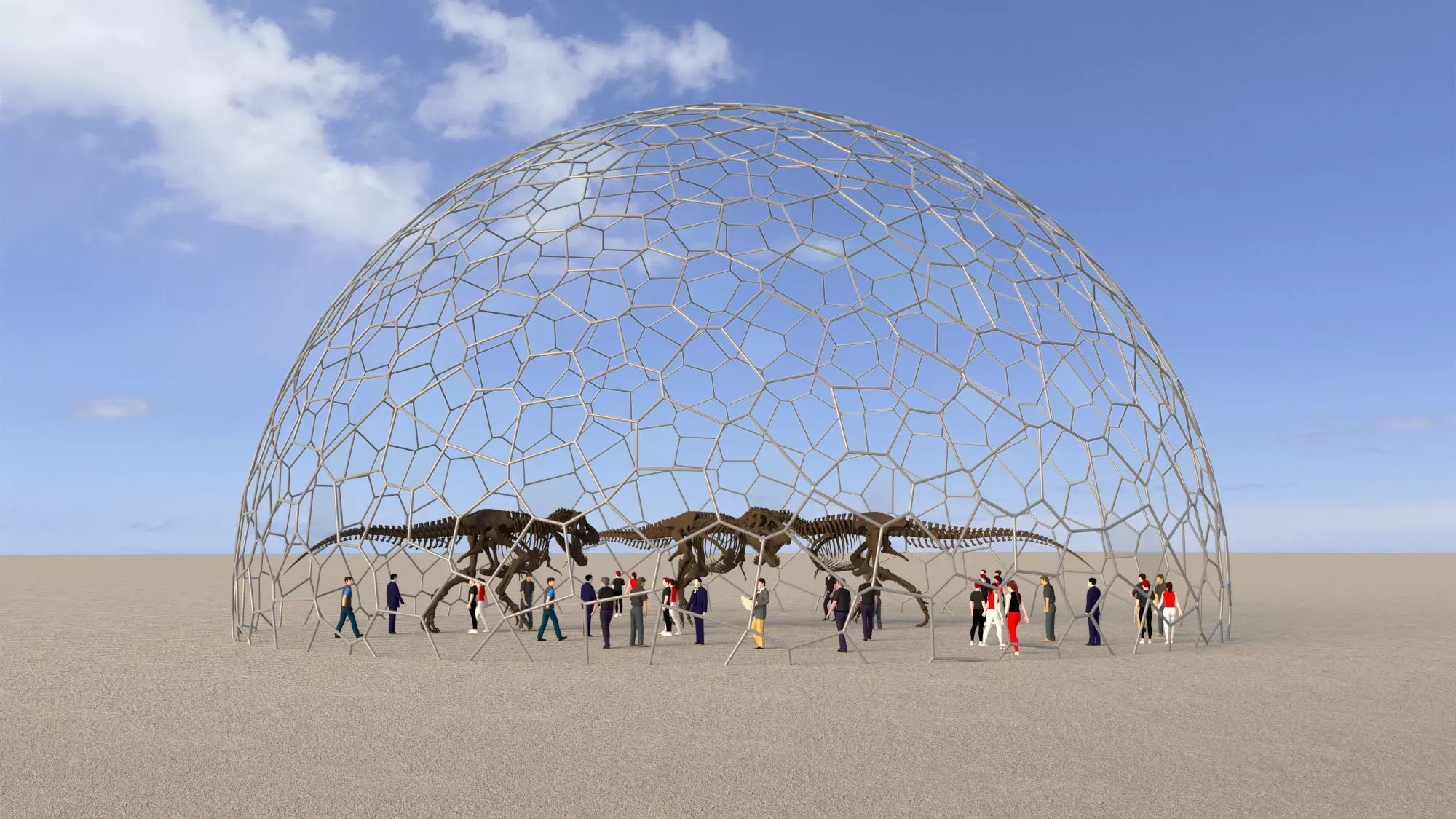 Voronoi Dome 3D model_0