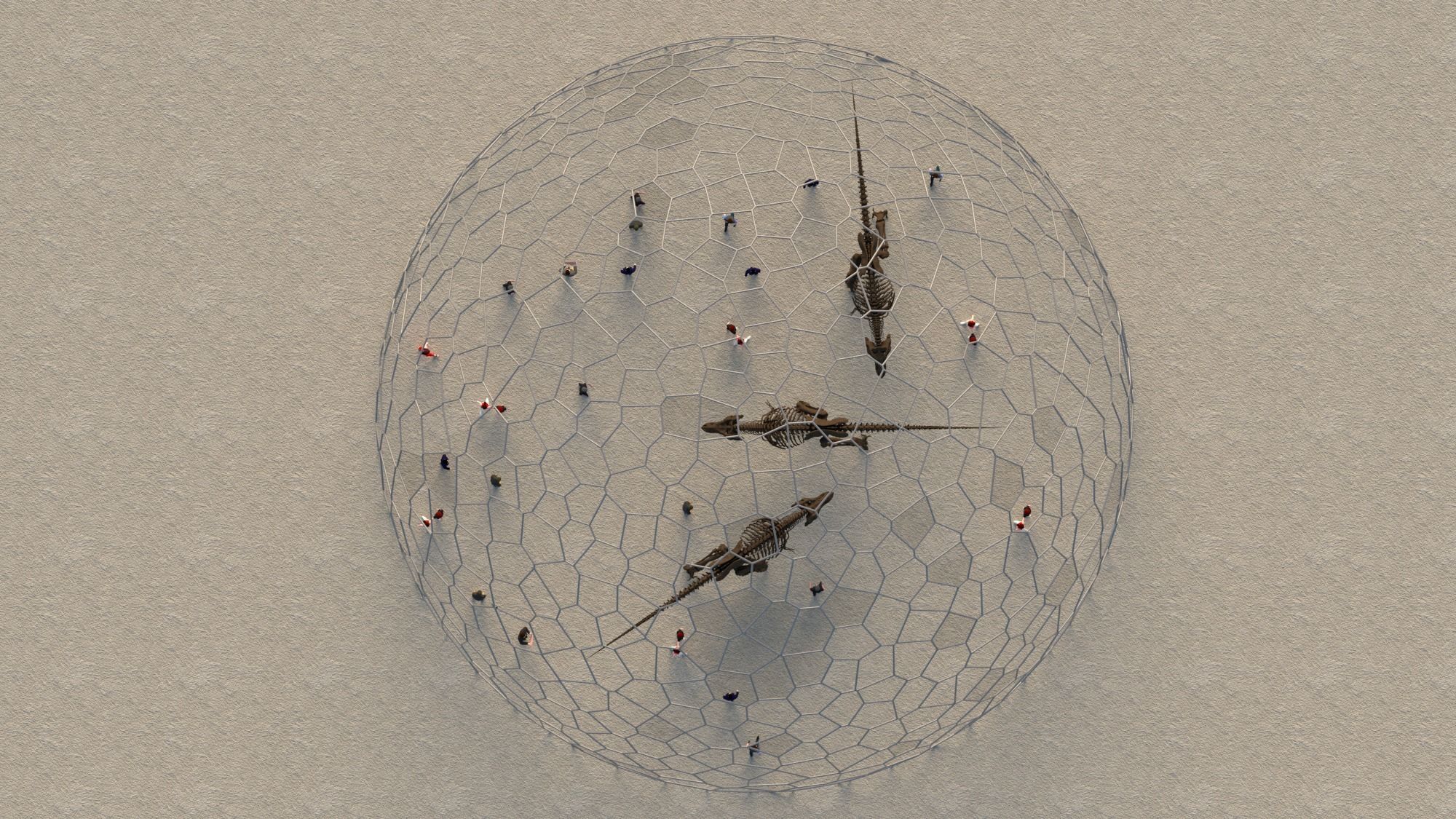 Voronoi Dome 3D model_1