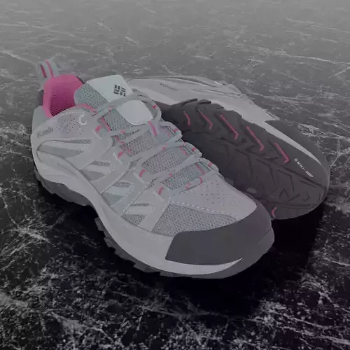 COLUMBIA CRESTWOOD WATERPROOF 3D SHOES Low-poly 3D model