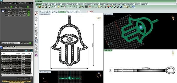  2300 xamsa hamsa 3D print model
