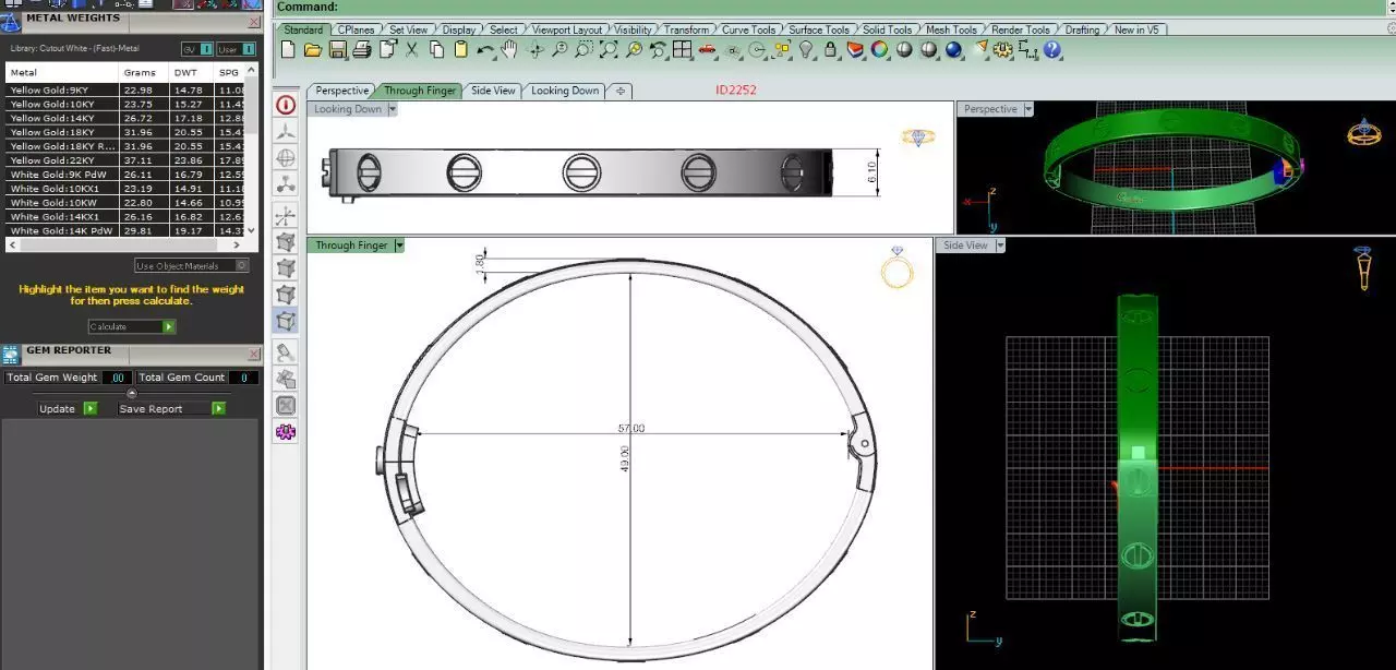  2252 bracelets 3D print model_0