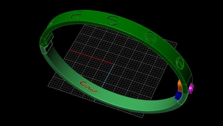  2252 bracelets 3D print model_1