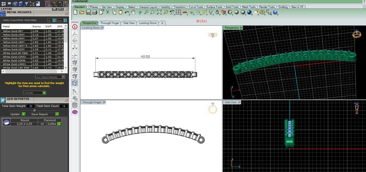 2311 bracelet 3D print model_1