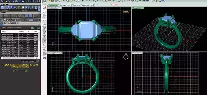  2345 ring 3D print model