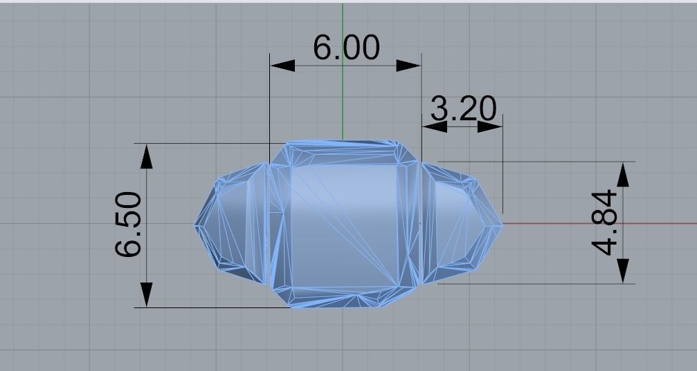  2345 ring 3D print model_3